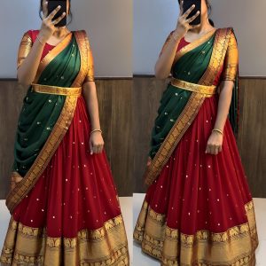 Red Lehenga