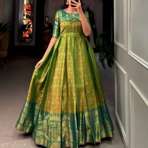 Kanjivaram silk Gown