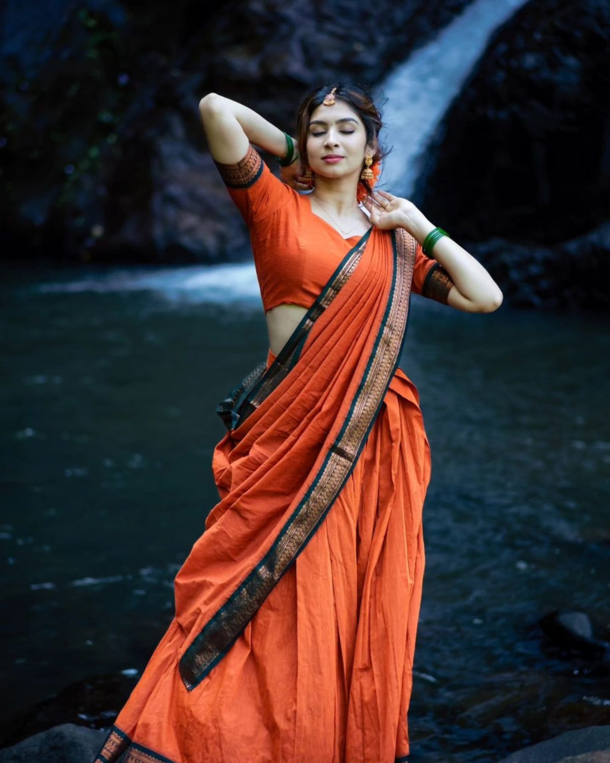 South Indian Traditional Half Saree - Image 2