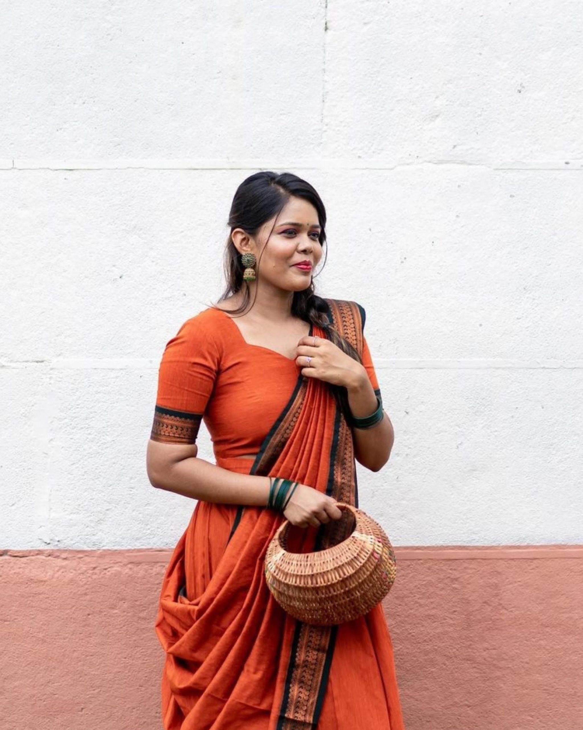 South Indian Traditional Half Saree - Image 3