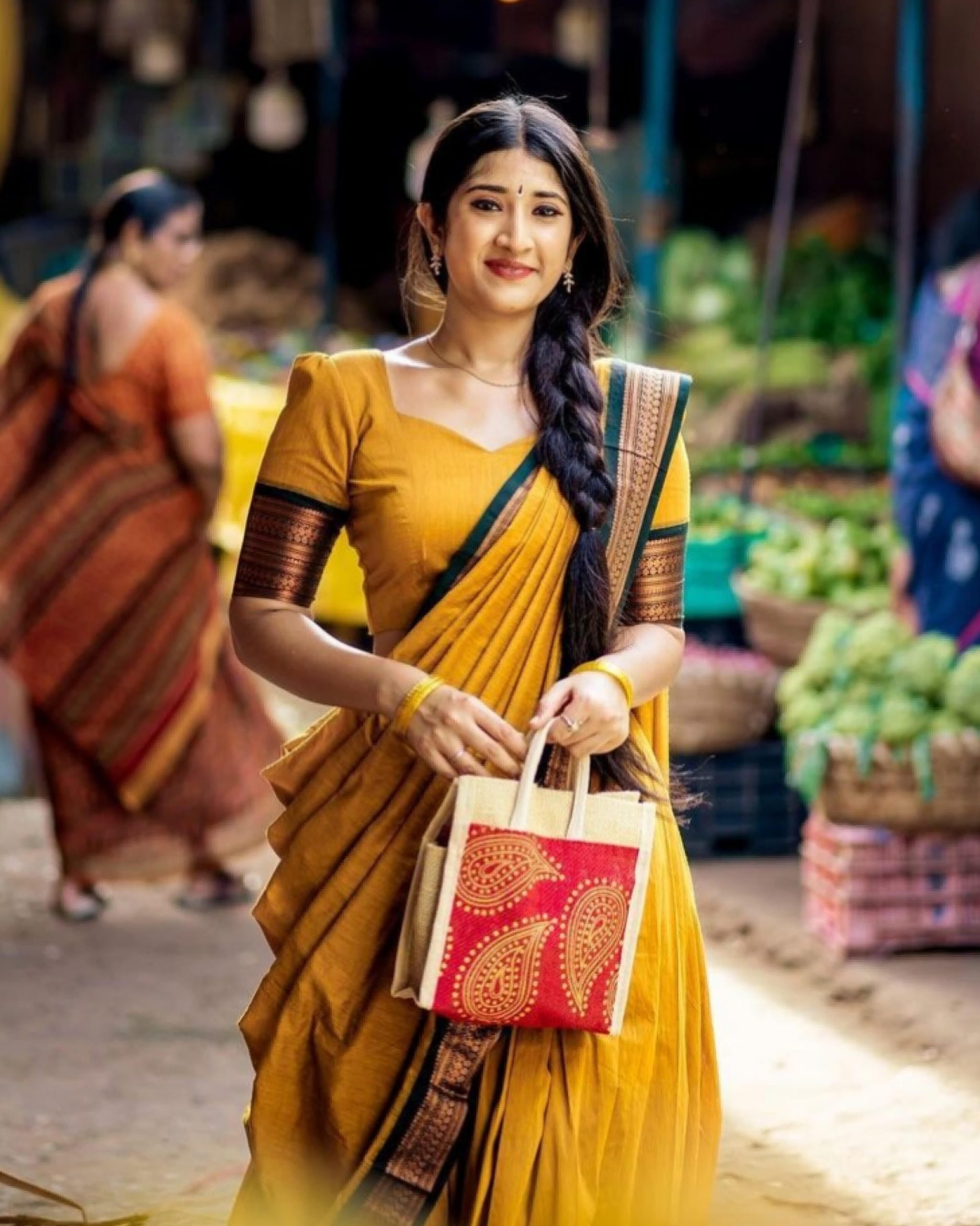 South Indian Traditional Half Saree - Image 2