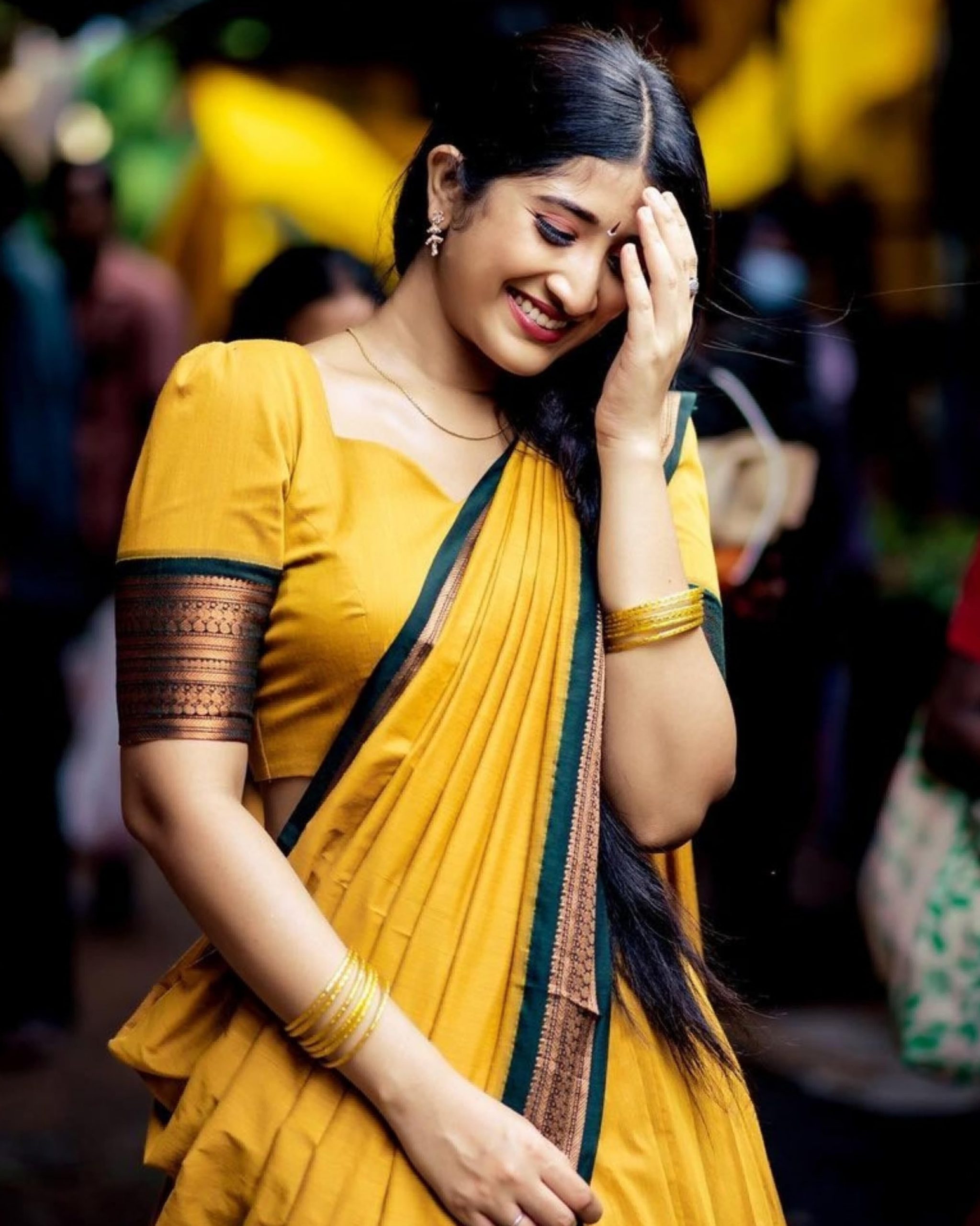 South Indian Traditional Half Saree - Image 4