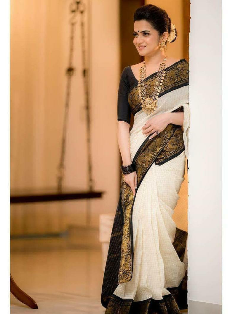 White Trendy Saree