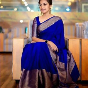 Blue Trendy Saree