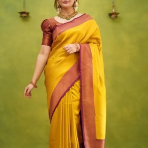 Trendy Saree Yellow