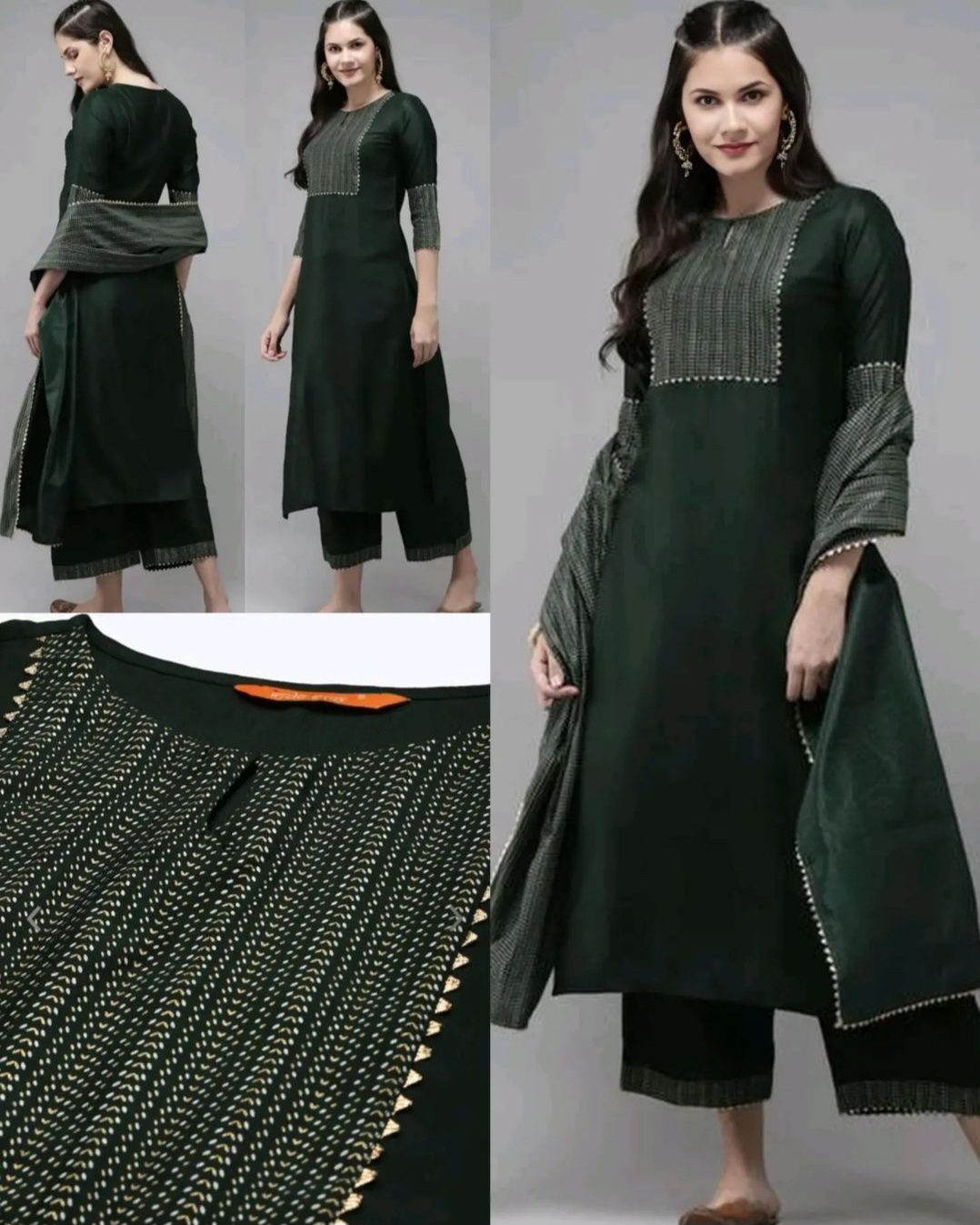 Daily wear Women Kurta sets with dupatta - Image 2