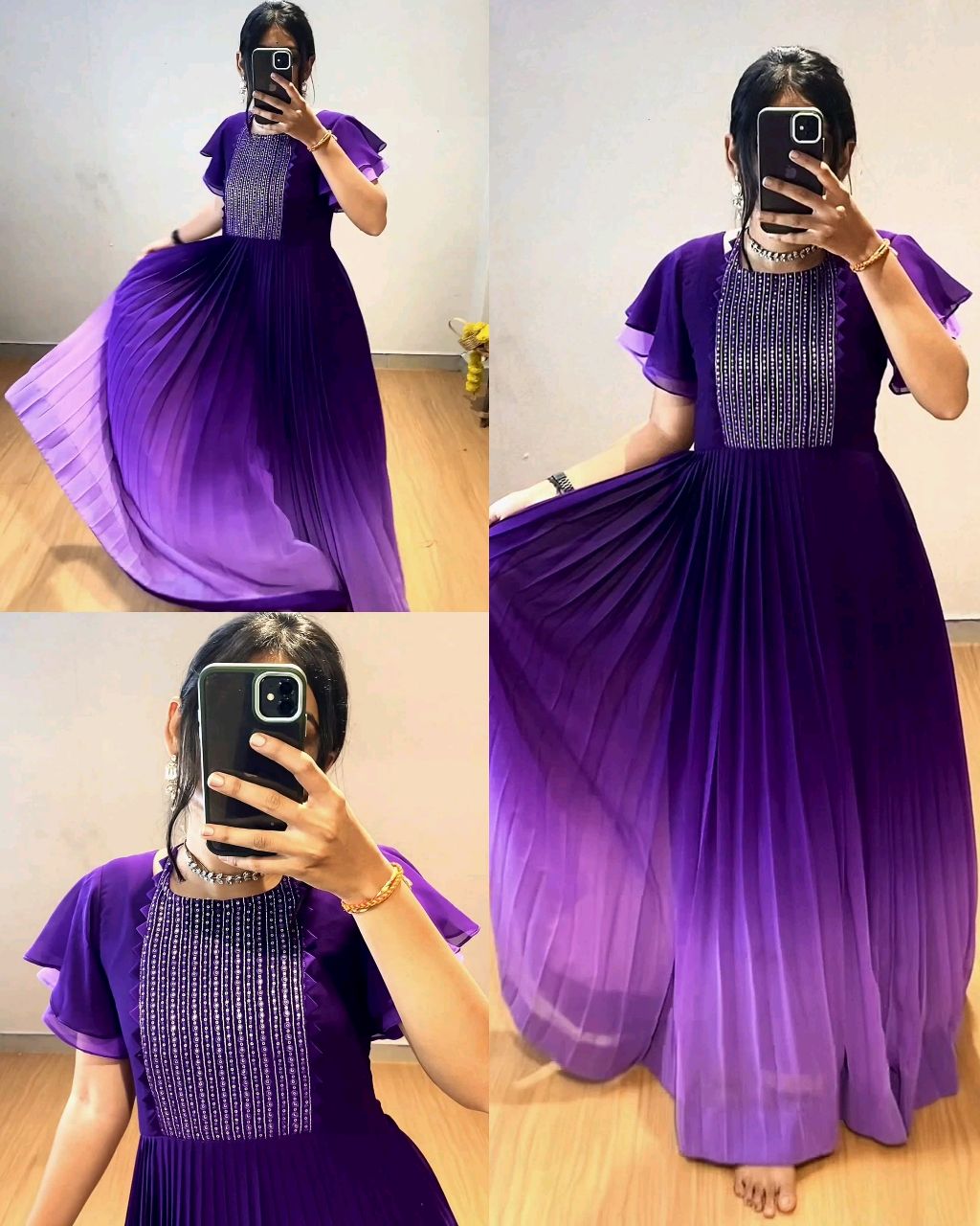 Sweet and stylish, our deep dark purple 2d shade