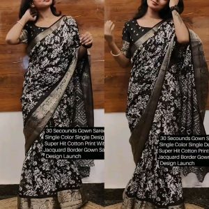 30 Secounds Gown Saree