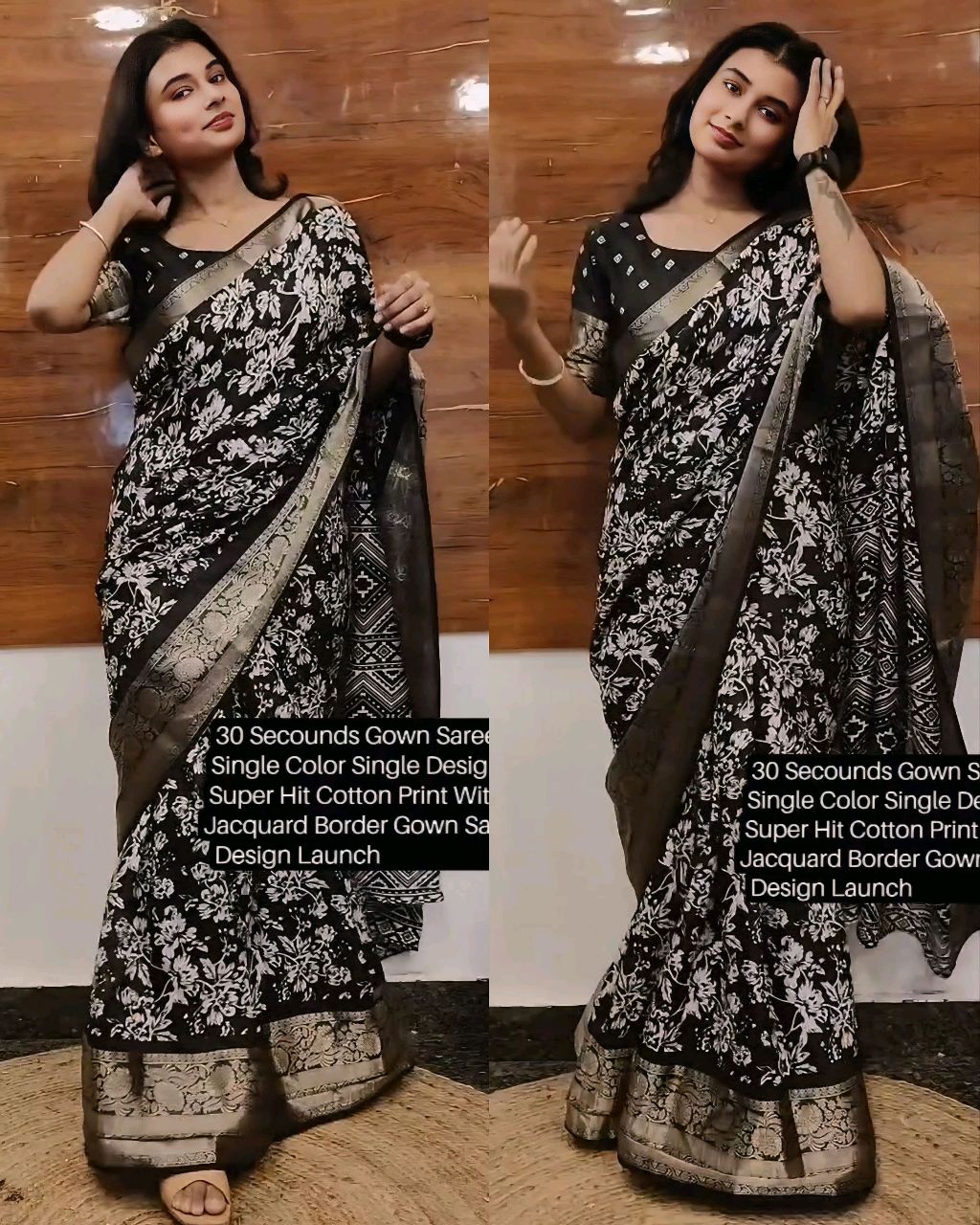 30 Secounds Gown Saree