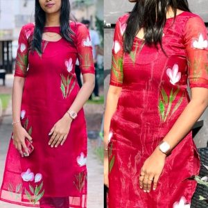 Oraganza Red Kurti