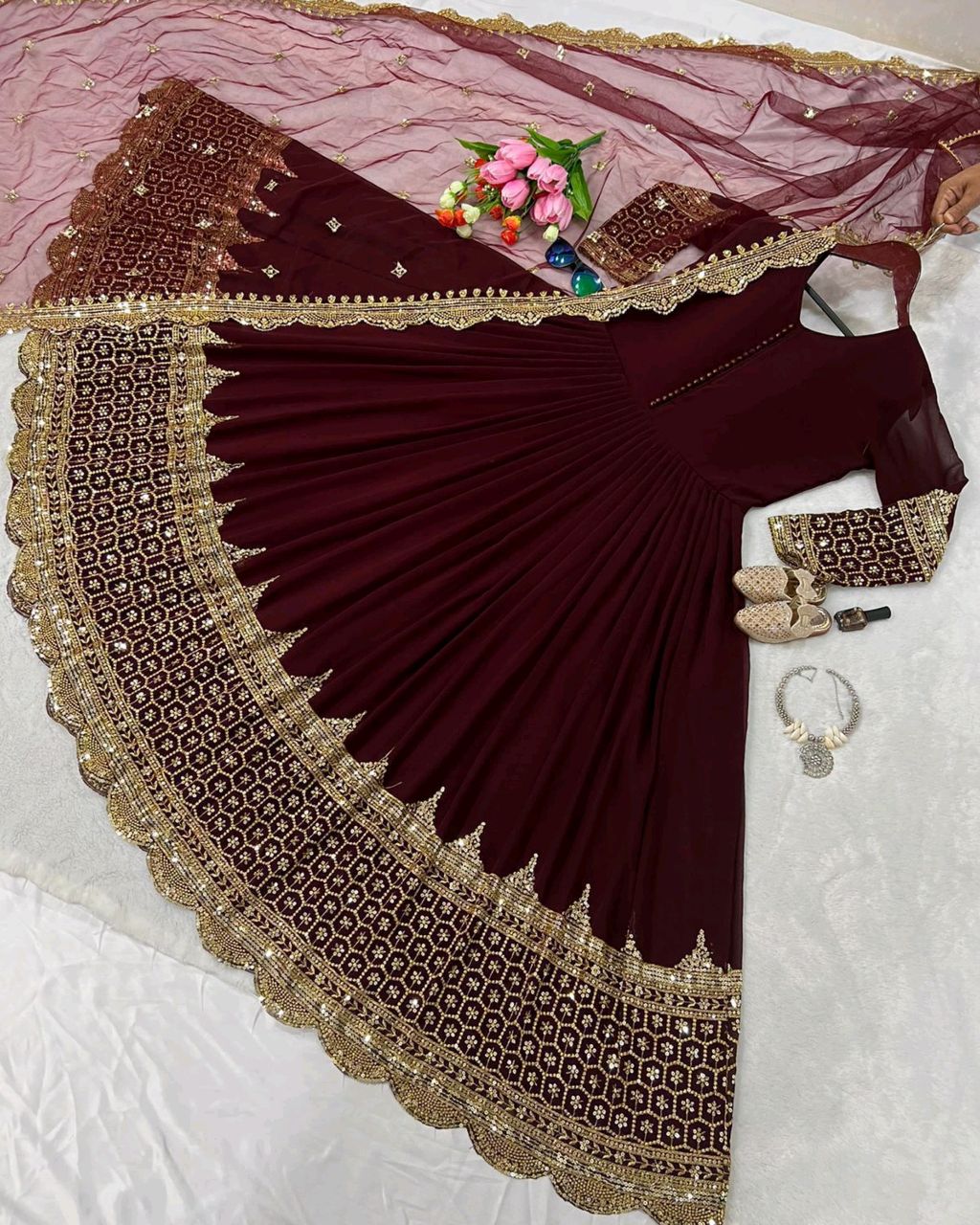 Launching New Designer Party Wear Look Gown