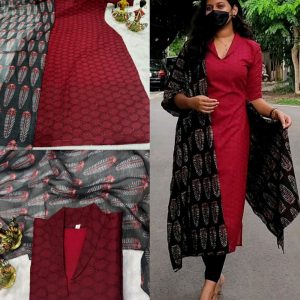 Pretty hakoba kurta with matching Dupatta