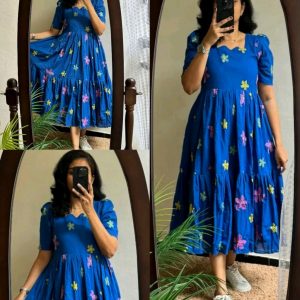 Introducing Beautiful prints of pure and rich Soft Cotton Gown