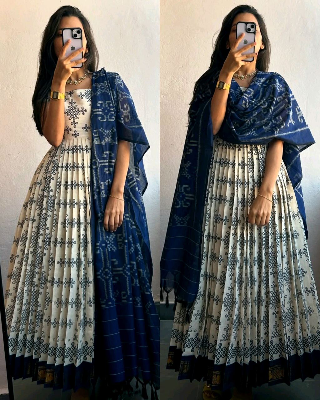 New Design Includes Flared Kurta & Dupatta Set