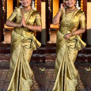 Beautiful Golden Saree