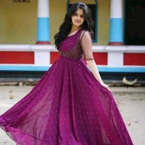 Party wear Gown With Coat