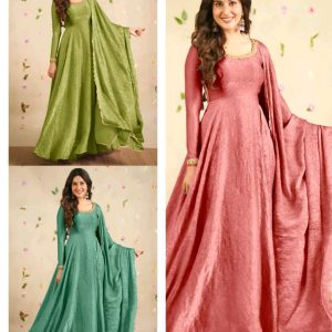 Beautiful Designer Hand Zardoshi Work Gown With Cut Work Duppata