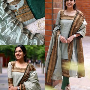 Beautiful Suit Sets in pure KANCHI COTTON Top pant with duppta