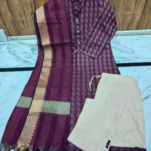 Khadi cotton daily wear kurta sets