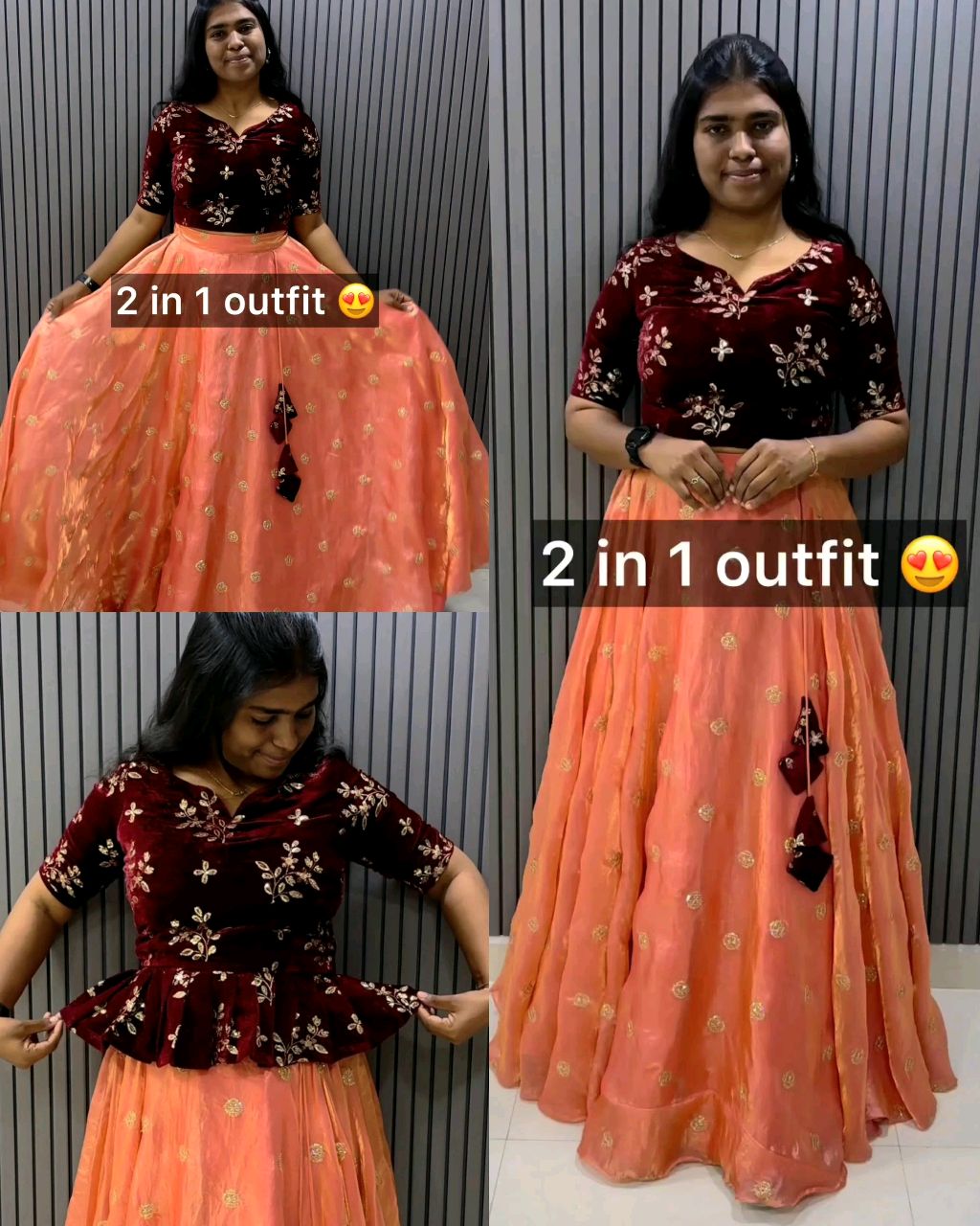 2 in 1 Cute Wear outfit