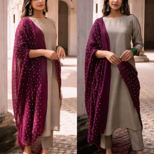 Women Embrodery Work Kurta Set
