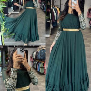 Hunter Green Gown (Full Stitch)