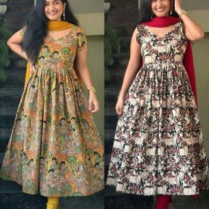 Beautiful Cotton Chanderi Paired With Georgette Butti Duptta