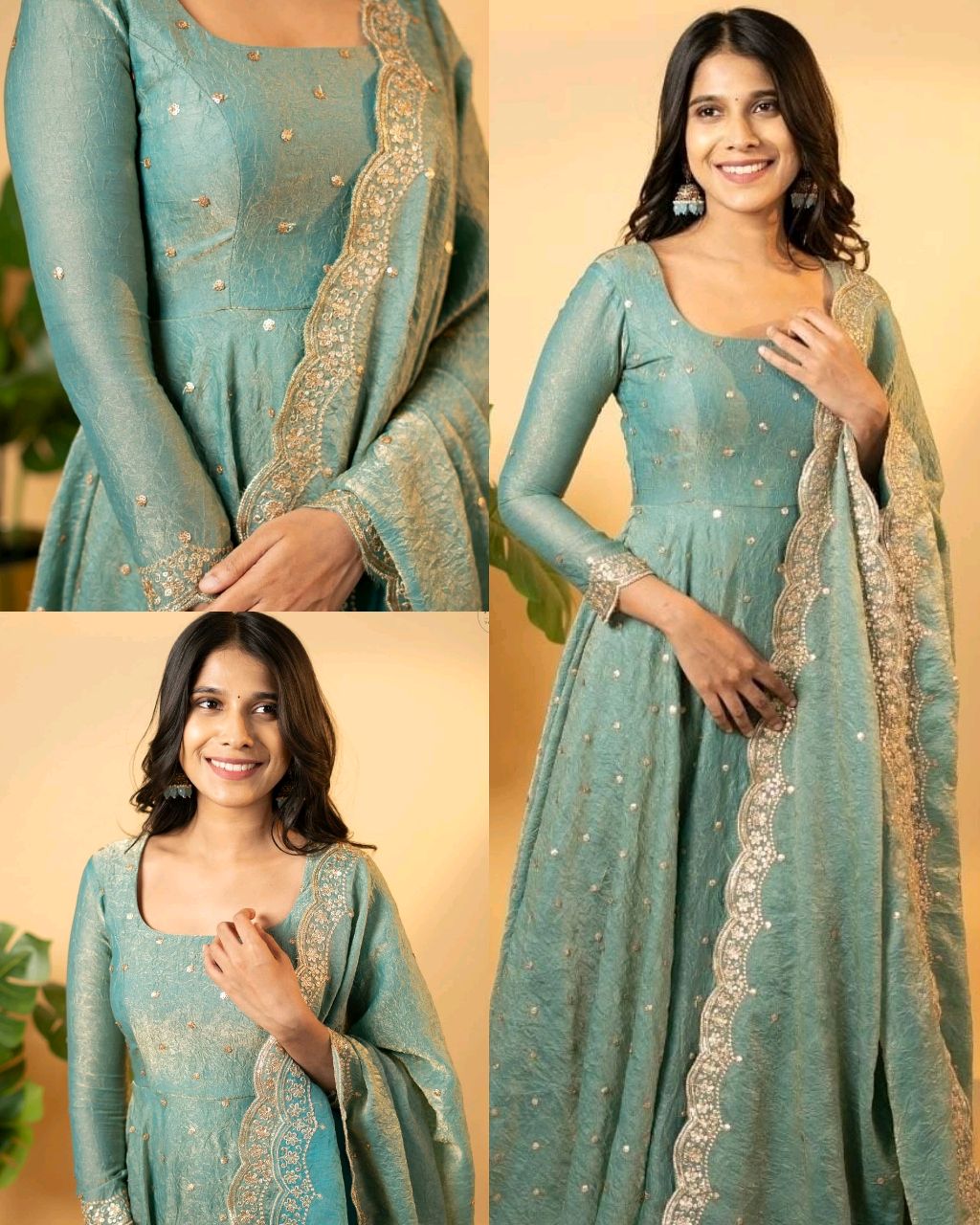 Party Wear Look Fancy Umbrella Gown & Dupatta