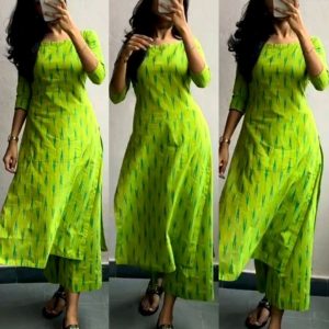 GREEN IKKAT SUIT 💚