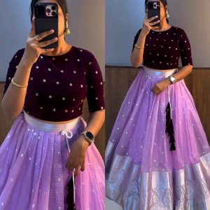 Beautiful Crop top + Skirt Lehenga