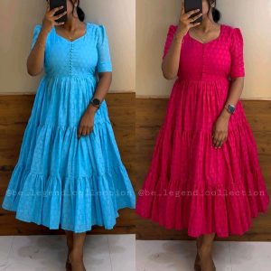 Hakoba 3 layer Midi Gown