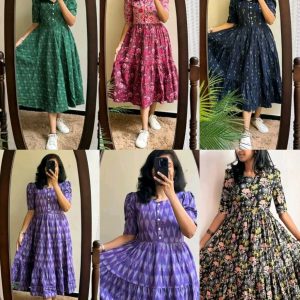 Introducing Beautiful prints of pure and rich Soft Cotton Gown