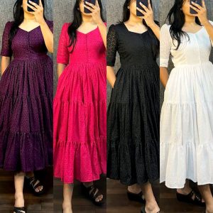 Hakoba 3 layer Gown With One Side Pocket