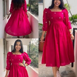 New Anarkali Embriodry Work Gown