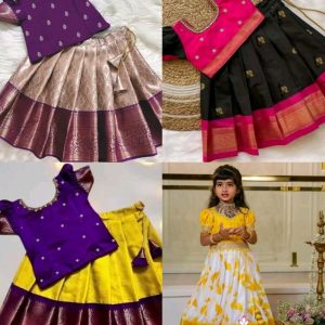 Elegant Kids Girls Lehanga Cholis