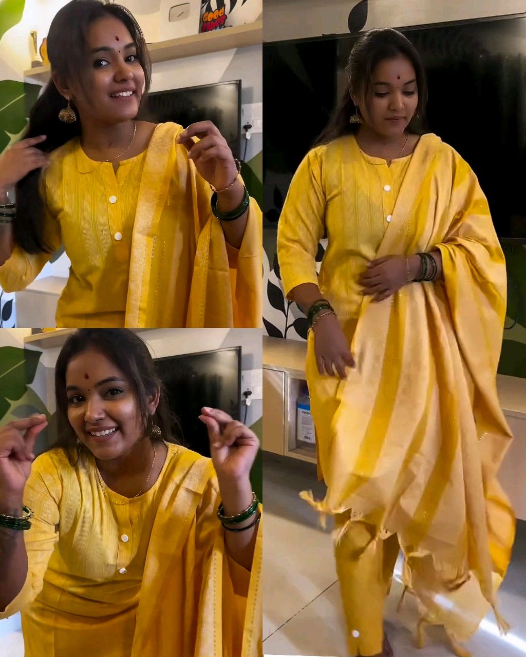 Daily college & office wear Cotton Kurta Set For Womens