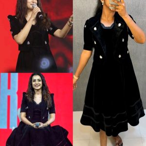 Recreation of Trisha mam Boss Lady Outfit🖤🖤🖤