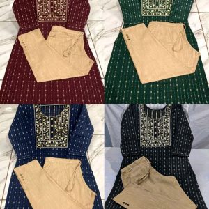 Khadi cotton daily wear kurta sets