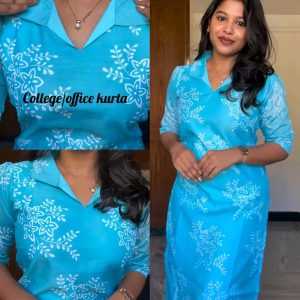 Office / College Wear Kurti With Colours