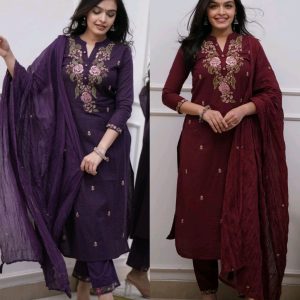 Trendy Stylish Kurti With Dupatta & Bottomwear