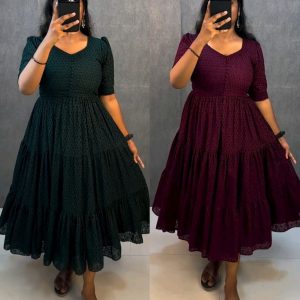 Hakoba 3 layer Gown With One Side Pocket