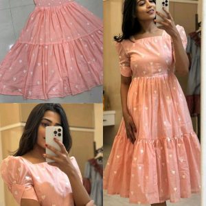 Trendy Happy Heart Rare Beautiful Colour Gown