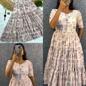 Launching the most unique "village print "Hakoba maxi gown with  one side pocket