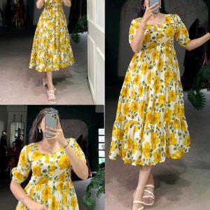 When rich Vichitra silk meets the magic of florals, you get more than just a dress 💐