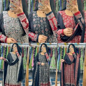 Introducing New Festival Spacial Kalamkari Gown with Full Set