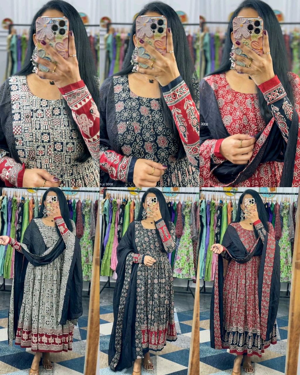 Introducing New Festival Spacial Kalamkari Gown with Full Set
