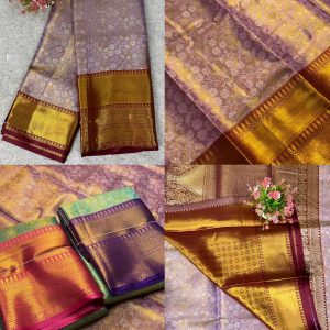Trendy Kanjiviram pattu silk pure gold zari weaving Bridal saree