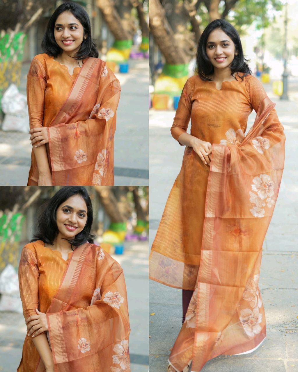 Trendy Women's Chanderi Silk Kurti Set