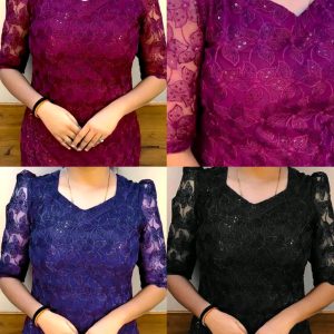 Trendy Net Embroidery kurti