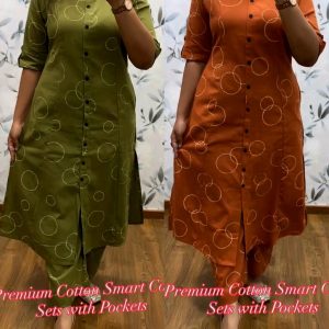 Premium Cotton Coord Sets with Both Side Pockets